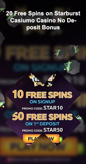 20 free spins starburst no deposit